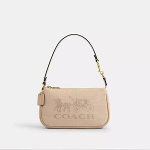 SEALED Coach Nolita 19 With Horse And Carriage Canvas/Gold/Dark Natural Multi